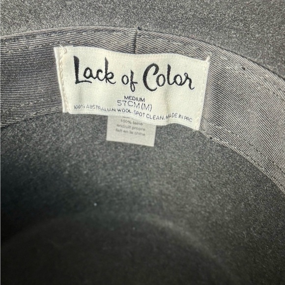 Lack Of Color Black Sierra Boater Wide Brim Hat